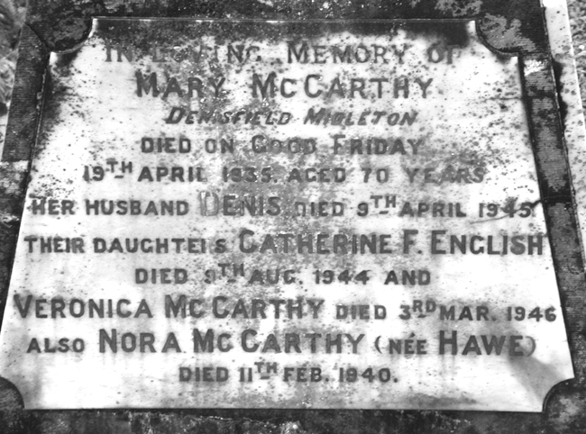 McCarthy, Mary, Denis, Catherine F. English, Veronica and Nora McCarthy.jpg 213.6K